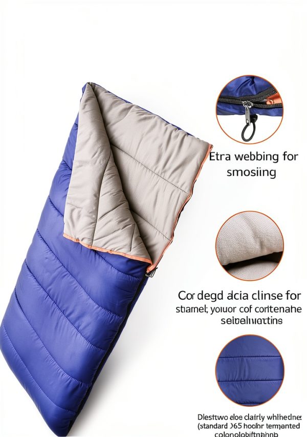 Amazon Basics 30°F Cool Weather Sleeping Bag – Blue, 75x33 Inches-1
